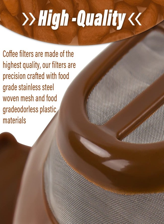 Ophjerg Single Serving Ground Coffee Brew Filter/Holder Basket for Hamilton beach flexbrew replacement parts 49957 49974 49976 49979 49957 49954 49947 49940 49950 49966 49968 Reusable coffee filter Brown (1) - Image 4